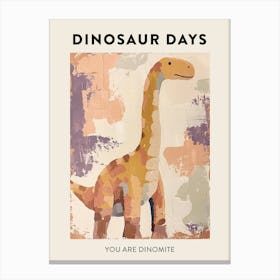 You Are Dinomite Dinosaur Poster 9 Canvas Print