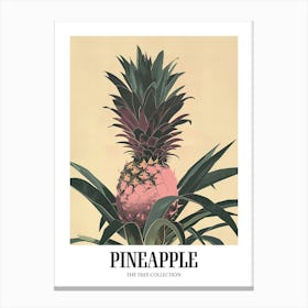 Pineapple Tree Colourful Illustration 1 Poster Canvas Print