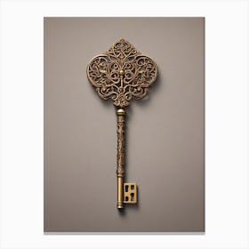 Golden Key Canvas Print