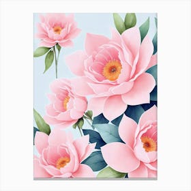 Pink Lotus Flower Canvas Print