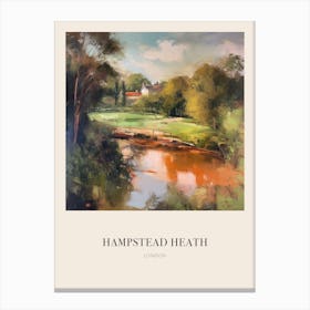 Hampstead Heath London United Kingdom 4 Vintage Cezanne Inspired Poster Canvas Print