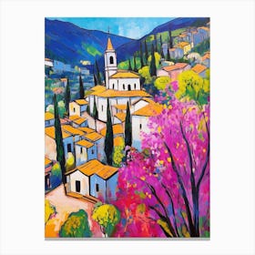 Spoleto Italy 3 Fauvist Painting Canvas Print