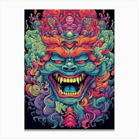 Psychedelic Demon 1 Canvas Print