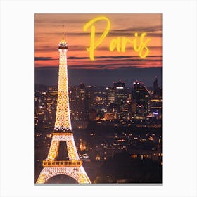 Paris At Night 2 Canvas Print