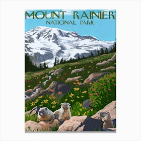 Mount Rainier National Park 1 Canvas Print