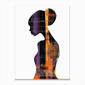 Silhouette Of A Woman 23 Canvas Print