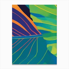 Abstract Tropical Leaves Canvas Print