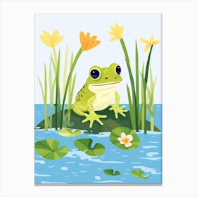 Baby Animal Illustration  Frog 4 Canvas Print