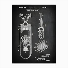 Nuclear Reactor Core, Rocket Patent, Nuclear Decor, Rocket Blueprint, Rocket Fuel Art, Nuclear Print, Nuclear Poster, Rocket Shi Cs1481 Canvas Print