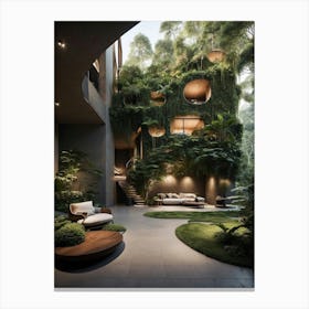 House In The Jungle Canvas Print