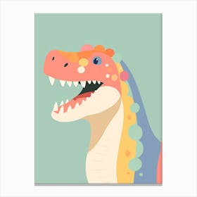 Colourful Dinosaur Nodosaurus 4 Canvas Print