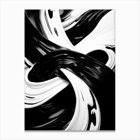 Infinity Abstract Black And White 3 Canvas Print