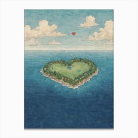 Heart Island 1 Canvas Print