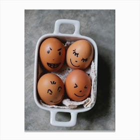 Happy Eggs 1 Canvas Print