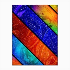 Space collage: marble space — space poster, science poster, space photo Canvas Print