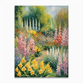 Secret Garden Of Flowers Canvas Print