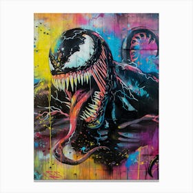 Pop art Venom Canvas Print