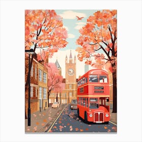 London In Autumn Fall Travel Art 1 Canvas Print