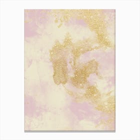 Marble Glitter Shadow Canvas Print