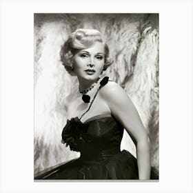 Actress Zsa Zsa Gabor In Formal Dress Canvas Print