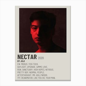 Nectar 2020 By Joji Poster 2 Canvas Print