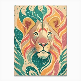 Lion, Animal Wildlife; The Beauty Of The Wild Animals 1 Canvas Print