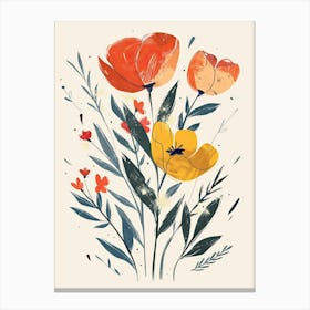 Minimalist Flora Canvas Print