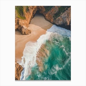 Aerial View Of A Beach 141 Canvas Print