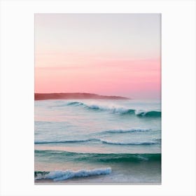 Werri Beach, Australia Pink Photography  Canvas Print