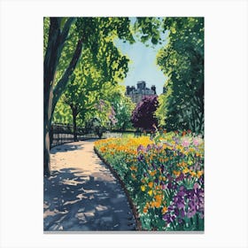 Hyde Park London Parks Garden 6 Painting Canvas Print