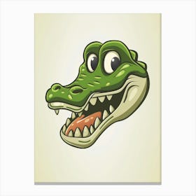 Alligator Head 2 Canvas Print