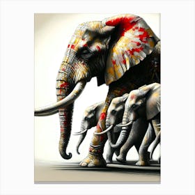 Animal Creative Portrai Illustrationt 27 Canvas Print