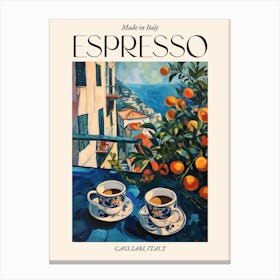 Cagliari Espresso Made In Italy 2 Poster Canvas Print