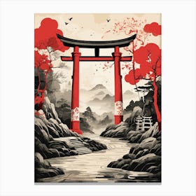 Japanese Torii Gate Canvas Print