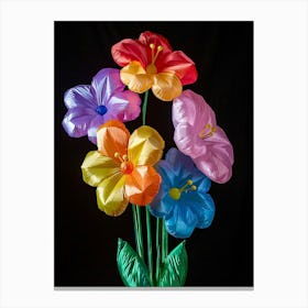 Bright Inflatable Flowers Lobelia 1 Canvas Print