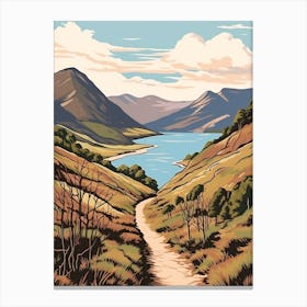 West Highland Way Scotland 3 Vintage Travel Illustration Canvas Print