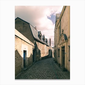 Cobblestone Street In France Canvas Print