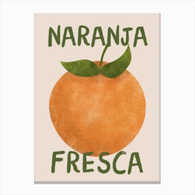 Naranja Fresca Kitchen Print Canvas Print
