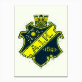 Aik Allsvenskan Sweden Canvas Print