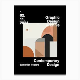 Graphic Design Archive Poster 39 Canvas Print