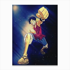 Light Of Heroes ― Monkey D Luffy Anime One Piece Series Canvas Print