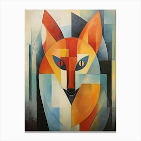 Fox Abstract Pop Art 1 Canvas Print