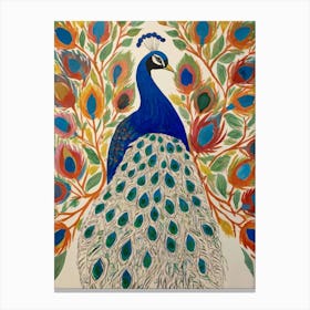 Peacock Style unemployment 5 Canvas Print