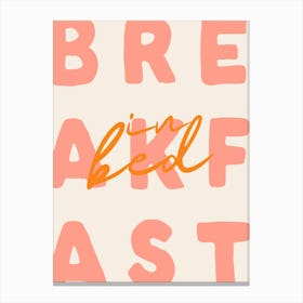 Breakfast In Bed Canvas Print