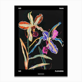 No Rain No Flowers Poster Monkey Orchid 4 Canvas Print