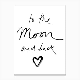 To The Moon And Back Canvas Print