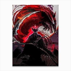 Demon blood borne game Canvas Print