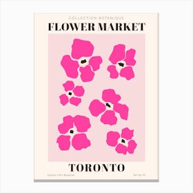 Toronto Flower Market Art Print Canvas Print