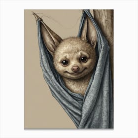 Bat In A Tree Canvas Print