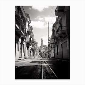 Sanremo, Italy, Black And White Photography 2 Canvas Print